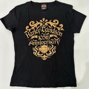 Harley Davidson T-Shirt Women's Small 105th Anniversary top
